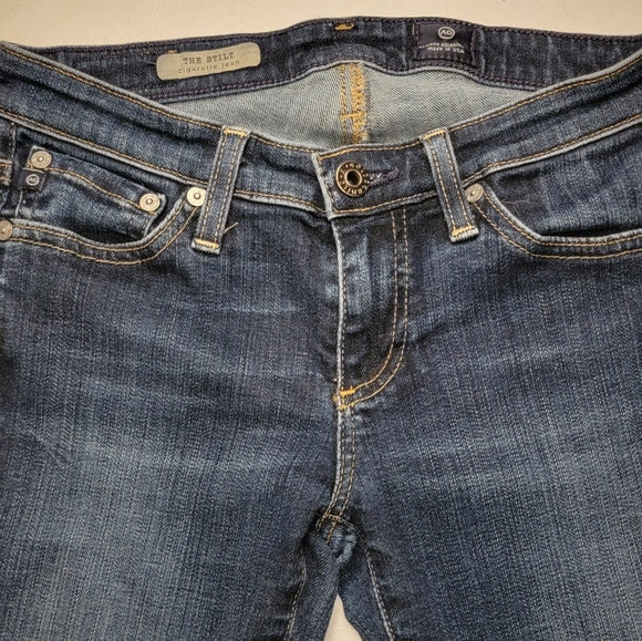 Adriano Goldschmied The Stilt Cigarette Jean, Dark Wash, EUC, size 25 - Picture 4 of 10